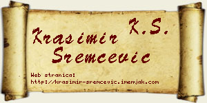 Krasimir Sremčević vizit kartica